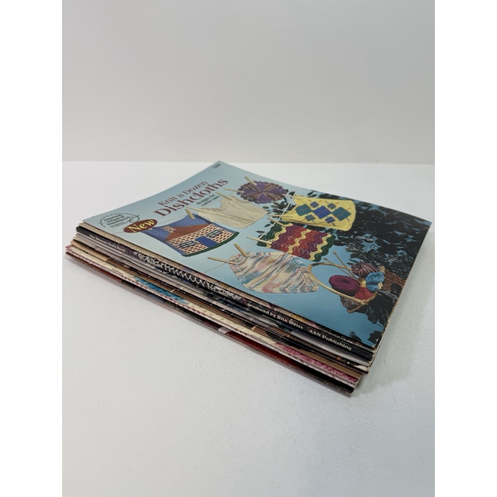 Lot of 11 American School of Needlework Knit Crochet Leaflets Misc, Random